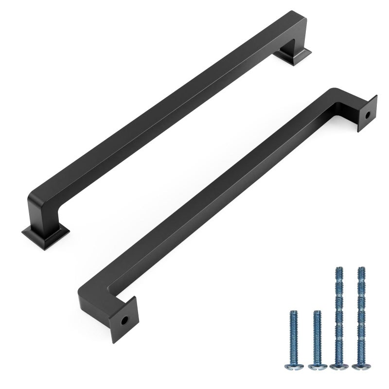 KNOKLOCK 10 Pack 7 Inch(177mm) Kitchen Cabinet Handles Matte Black Cabinet Pulls Kitchen Cabinet Hardware Drawer Pulls for Dresser Cupboard Wardrobe - Image 1